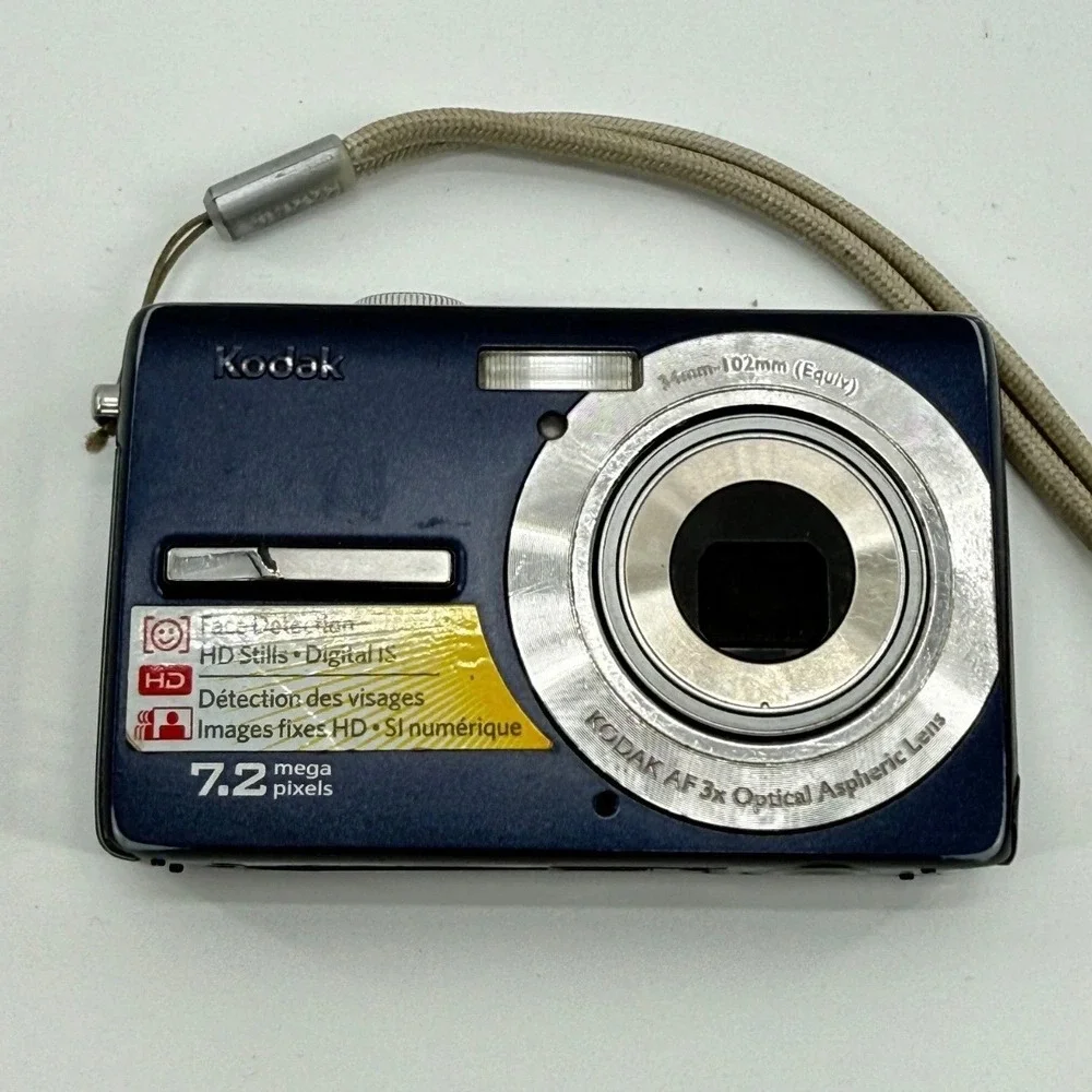 Kodak Digital Camera M763 7.2MP 3x Zoom Navy Blue Parts Repair